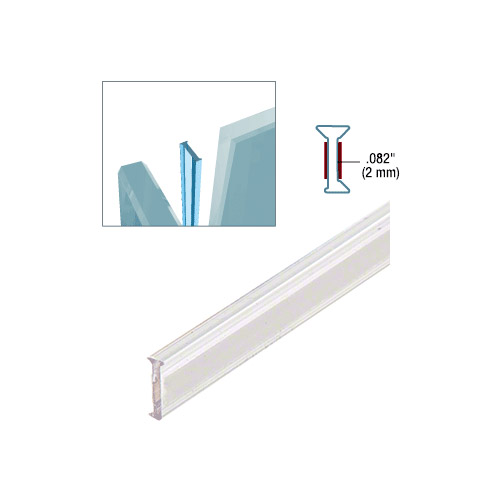 Clear Copolymer Strip for 90 Degree Glass-to-Glass Joints