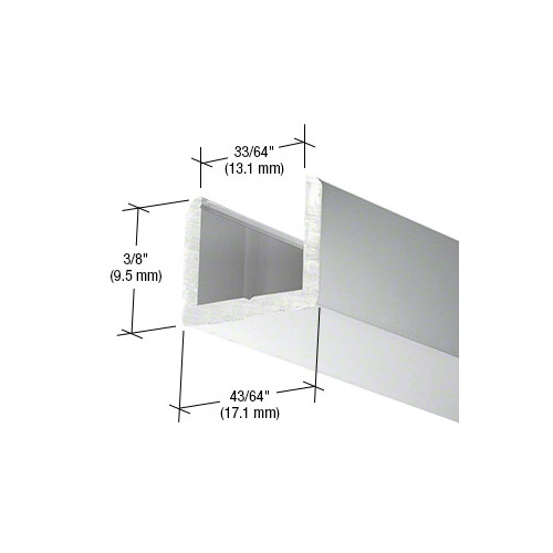 Frameless Shower Door Aluminum Regular U-Channel