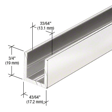u channel for 12mm glass panel screen