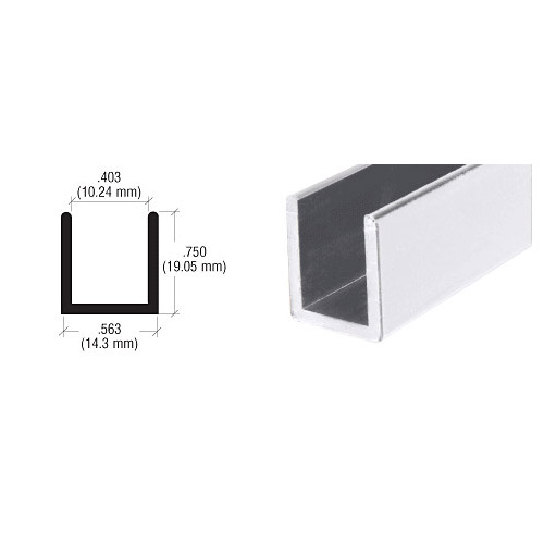u channel for 10mm glass panel screen