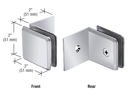 glass panel mounting clips